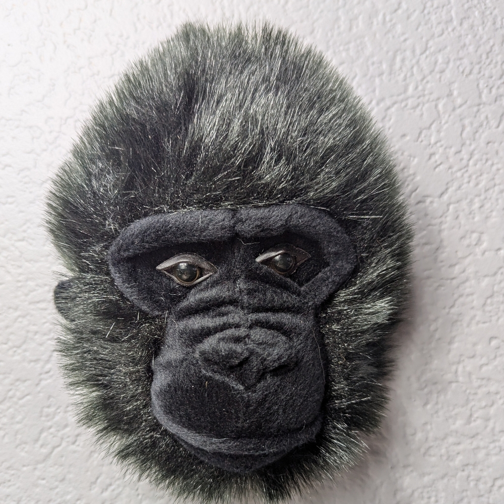 Beverly Hills Teddy Bear Co Plush Animal Head Wall Decoration Gorilla